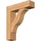 Ekena Millwork Funston Block Smooth Bracket w/ Offset Brace, Western Red Cedar, 7 1/2"W x 28"D x 32"H BKT0806X28X32FST05SWR - alternate 1